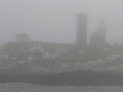 Matinicus Rock in the fog
